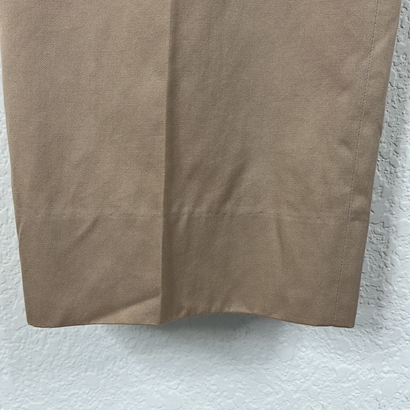 Luciano Barbera Cashmere Cotton Flat Front Khaki Pants Trousers - Picture 4 of 8